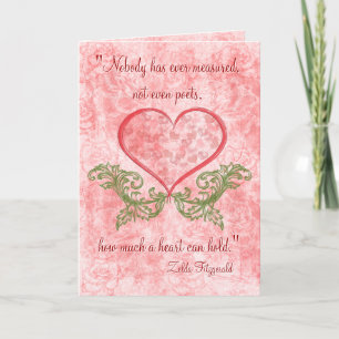 Faded Rose (Personalized Romantic Card) Feiertagskarte