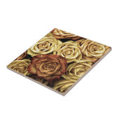 Faded Sepia Roses Fliese (Seite)