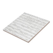 Faded Subtle Black and White musinotes Fliese (Seite)