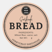Faded Terracota Bakery Sourdough Bread Sticker (Vorderseite)