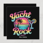 Faded Yacht Rock Boat Party – Smooth Sounds & Coas Einladung (Vorne/Hinten)