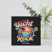 Faded Yacht Rock Boat Party – Smooth Sounds & Coas Einladung (Stehend Vorderseite)