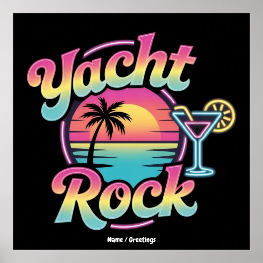Faded Yacht Rock Boat Party – Smooth Sounds & Coas Poster (Vorne)