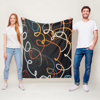Fäden der Bewegung— Fleece-Decke Fleecedecke