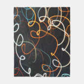 Fäden der Bewegung— Fleece-Decke Fleecedecke (Vorderseite)