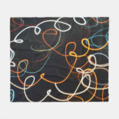 Fäden der Bewegung— Fleece-Decke Fleecedecke (Vorderseite (Horizontal))