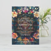 Fäden des Lichts | Florales Mandala-Design Einladung (Stehend Vorderseite)