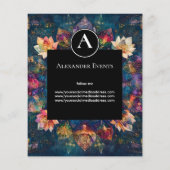 Fäden des Lichts | Florales Mandala-Design Flyer (Hinten)