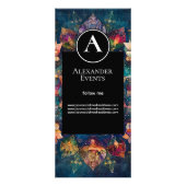 Fäden des Lichts | Florales Mandala-Design Werbekarte (Hinten)