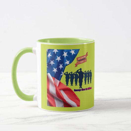 Fäden des Patriotismus grün Tasse (Links)