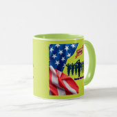 Fäden des Patriotismus grün Tasse (VorderseiteRechts)