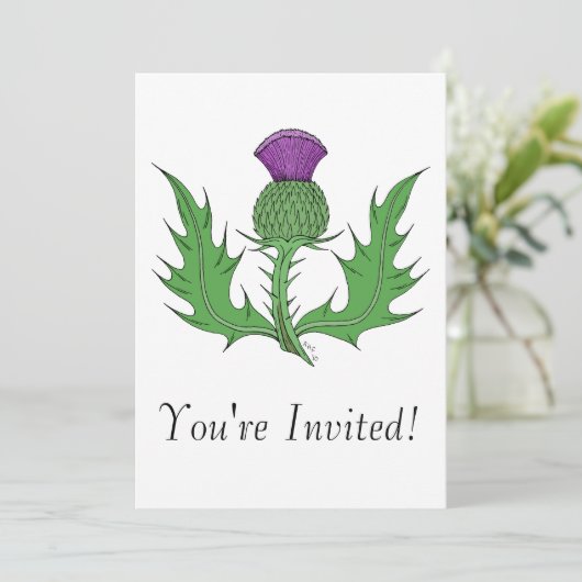 Faden Einladung (Stehend Vorderseite)