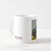 Faden-Geschäftskarte, 1880 Kaffeetasse (Vorderseite Links)