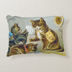 Faden-Geschäftskarte, 1880 Zierkissen