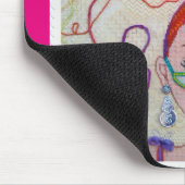 Faden-Kopf! Mausunterlage Mousepad (Ecke)