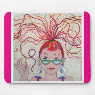 Faden-Kopf! Mausunterlage Mousepad
