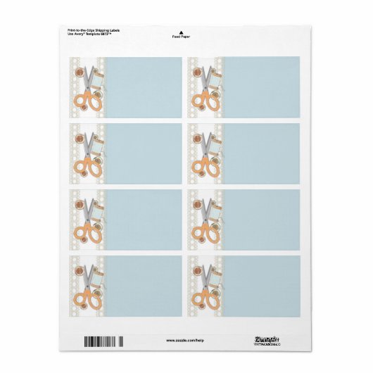 Faden mit benutzerdefinierten Farbnähscheren (Vorne)