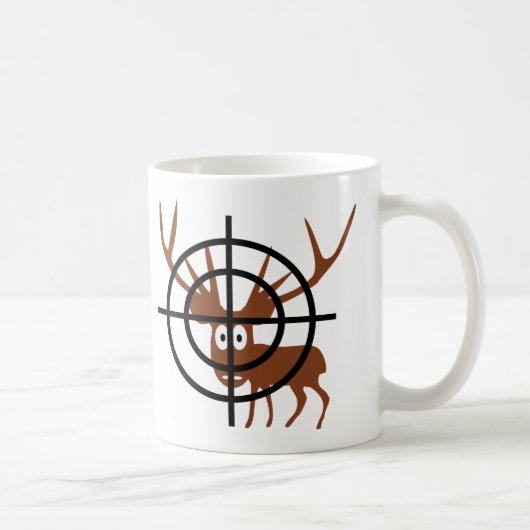 Fadenkreuz-Rotwild Kaffeetasse (Rechts)