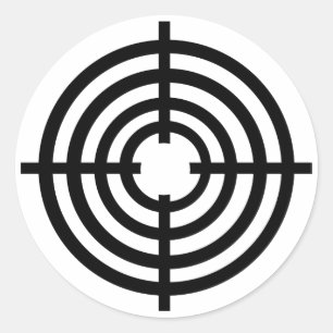 Fadenkreuze Runder Aufkleber