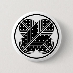 Fadenring mit gesprenkelten unterschiedlichen Habi Button