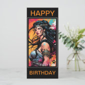 Fadey Barbarian Comic 01 Geburtstagkarte (Stehend Vorderseite)