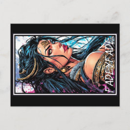 Fadey Barbarian Comic Style 02 Postkarte