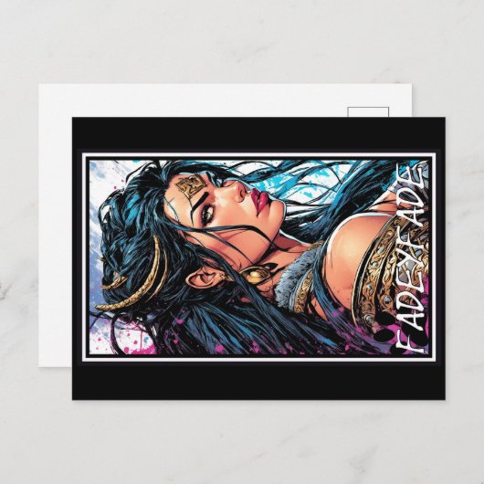 Fadey Barbarian Comic Style 02 Postkarte (Vorne/Hinten)