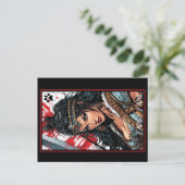 Fadey Barbarian Comic Style 04 Postkarte (Stehend Vorderseite)