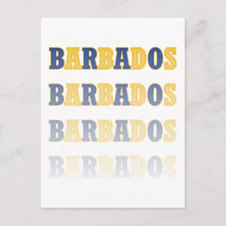 Fading Barbados Text Postkarte