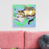 Fading Cheshire Cat Leinwanddruck (Insitu (Wohnzimmer))