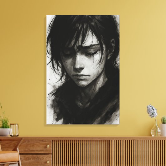 Fading Echos - Silent Battle Canvas Print Leinwanddruck (Insitu (Wohnzimmer))