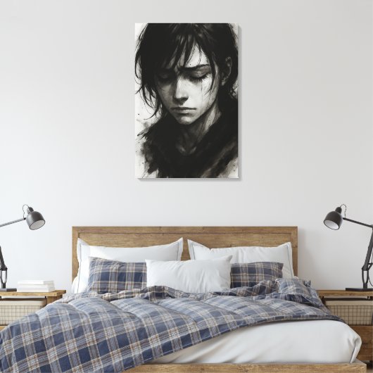 Fading Echos - Silent Battle Canvas Print Leinwanddruck (Insitu (Schlafzimmer))