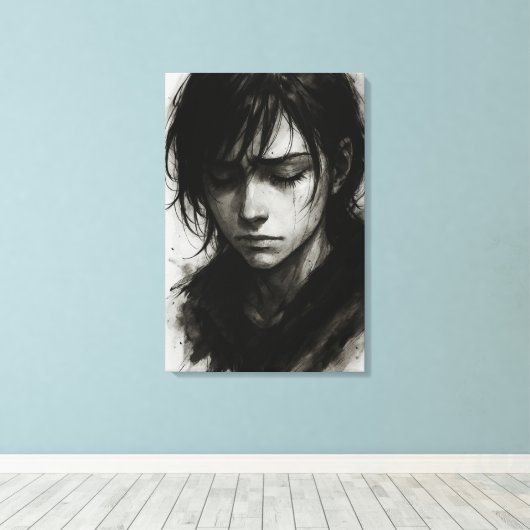 Fading Echos - Silent Battle Canvas Print Leinwanddruck (Insitu (Holzboden))