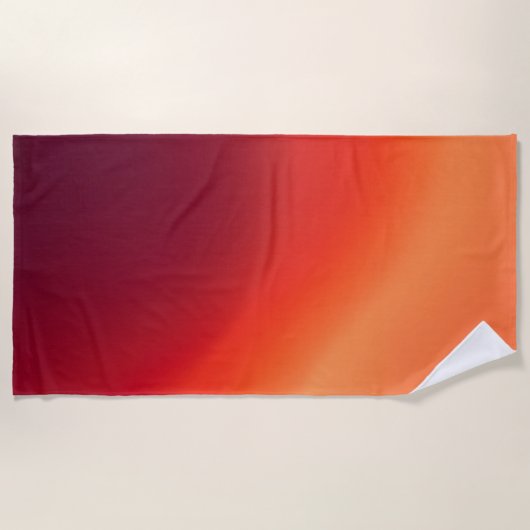 Fading Embers - Warme Abstrakte Fluid Art Strandtuch (Vorderseite)