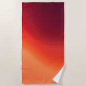 Fading Embers - Warme Abstrakte Fluid Art Strandtuch (Vorderseite)