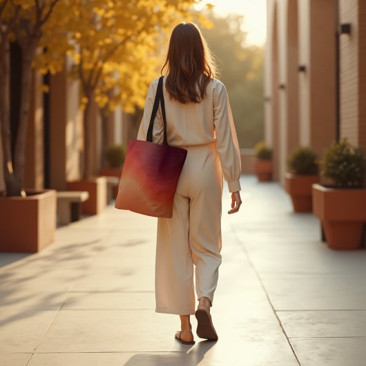 Fading Embers - Warme Abstrakte Fluid Art Tasche