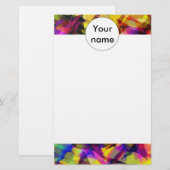 Fading Formen bunt abstraktes Design Briefpapier (Vorne/Hinten)