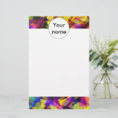 Fading Formen bunt abstraktes Design Briefpapier (Stehend Vorderseite)