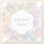 Fading Formen bunt abstraktes Design Glasuntersetzer (Rückseite)