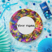 Fading Formen bunt abstraktes Design Pappteller (Party)