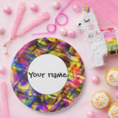 Fading Formen bunt abstraktes Design Pappteller (Party)