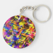 Fading Formen bunt abstraktes Design Schlüsselanhänger (Rückseite)