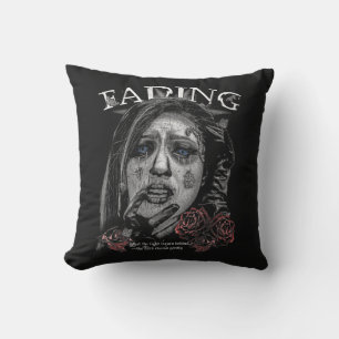 Fading - Gothic Streetwear Design Kissen