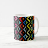 Fading Half Diamonds Coffee Tasse (VorderseiteRechts)