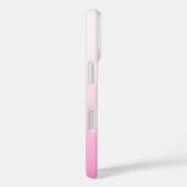 Fading Pinks Ombre Gradation & Your Initials Case-Mate iPhone Hülle (Rückseite / Rechts)