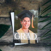 Fading Stripe GRAD High School Foto Class Ankündigung