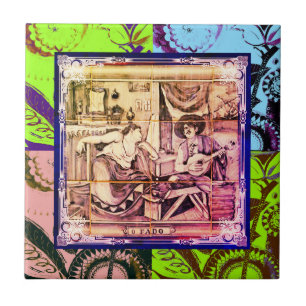 Fado, portugiesische Volkskunst Fliese