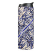 Fado, portugiesische Volkskunst Thermosbecher (Nach links gedreht)