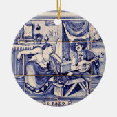 Fado, portugiesische Volksmusik Keramik Ornament (Vorne)