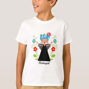 Fado-portugiesischer Sänger mit Schiffen T-Shirt